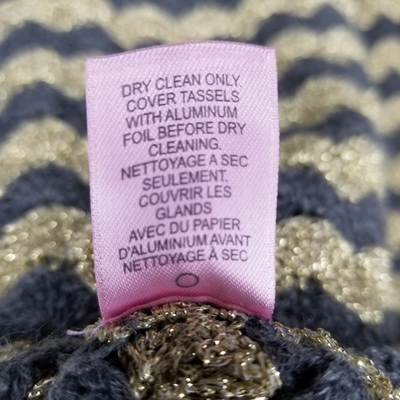 CALYPSO ST BARTH Rigma Cashmere Sweater Dress Women's XS Grey Chevron Boho Tunic - Picture 13 of 14